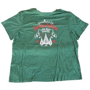 National Lampoon Christmas Vacation Griswold Tree Farm Green Graphic T-Shirt XL
